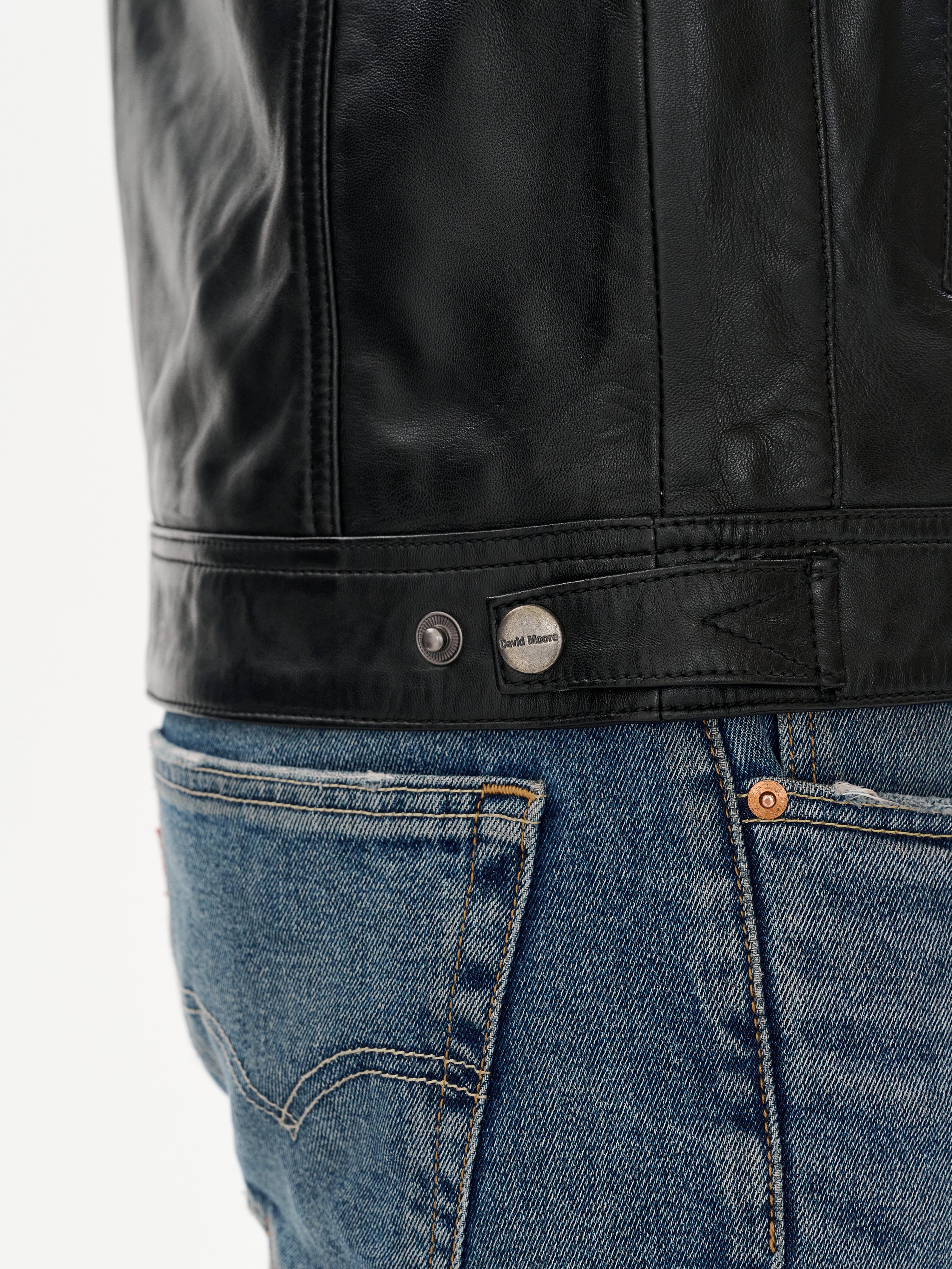 Men's Cafe Racer Black Leather Jacket